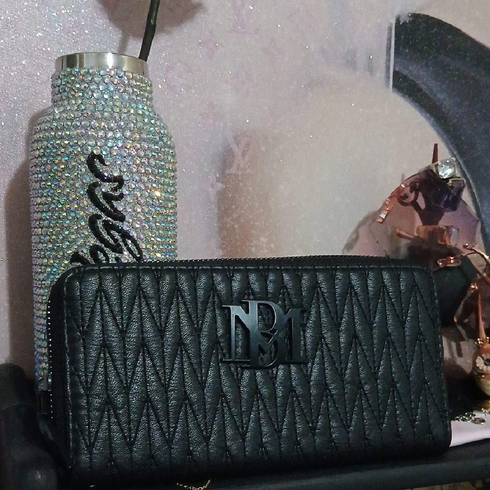 Black Quilted Women's Wallet